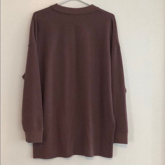 Long taupe sweater - Picture 3 of 6